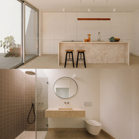 Meubles de cuisine modernes de luxe minimalistes couleur crème, solution de mobilier sur mesure pour toute la maison, pour projets résidentiels