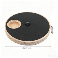 Grand grattoir rotatif moderne pour chat avec coussin ondulé et distributeur de friandises, jouet interactif pour chat pour l'alimentation et le jeu en intérieur