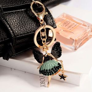 New Women Cute Doll Bag Keychain Car Pendant Girl Fairy <b>Key</b> Chains Statement Angel Wing Keychain - Product Image 4