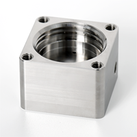 Module de vide à cavité en acier inoxydable à bride carrée, haute étanchéité, usinage CNC, brochage, perçage, étanchéité, usinage sur mesure