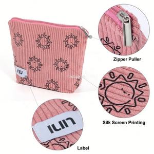 Bolsa de maquillaje de PANA con logotipo privado personalizado Bolsa de cosméticos con cierre de cremallera de estilo de moda lindo - Product Image 4