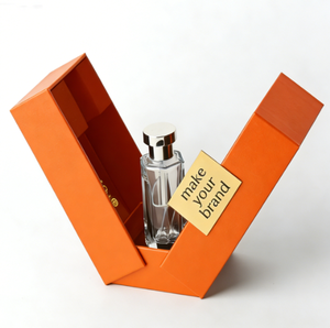 Boîte cadeau de parfum de luxe portable magnétique en forme de V personnalisée avec emballage rigide écologique réutilisable pour femmes, tailles 10 ml-100 ml - Product Image 4