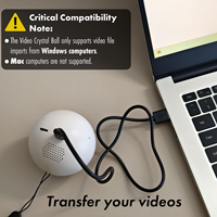Lampe sphérique à mémoire vidéo de Noël pour dropshipping, cadeau d'anniversaire, boule à mémoire vidéo 3D, cristal MP4