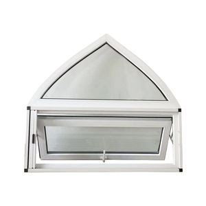 HENENG Thiết Kế Đặc Biệt Hình Vòng Cung <span class=keywords><strong>PVC</strong></span> Cửa Sổ TREO CỬA SỔ UPVC Với Lưới Màn Hình Kiểu Accordion - Product Image 1