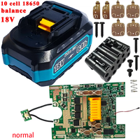Kit de boîtier de batterie au lithium compatible avec Makita BL1830 BL1850 BL1860 BL1830B BL1850B BL1860B
