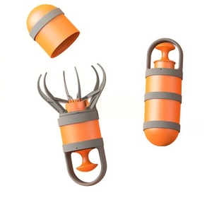 Raccoglitore di Escrementi per Cani Portatile Senza Contatto con Dispenser Integrato di Sacchetti per lo Smaltimento dei Rifiuti degli Animali - Product Image 4
