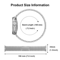 Correa de Metal de Acero Inoxidable al por Mayor para Reloj, 46mm 49mm, Banda de Repuesto Deportiva con Hebilla de Mariposa para Watch SE ULTRA 10/9