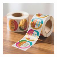Neues Produkt Gold Foiled Embossed Gel Dome Epoxy Aufkleber