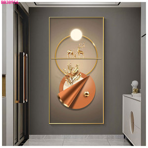 نوعية جيدة و سعر مجردة لوحات جدار الفن hd طباعة الأخرى الخزف المصنوع من الكريستال الزجاج اللوحة مع الذهبي الألومنيوم الإطار - Product Image 4