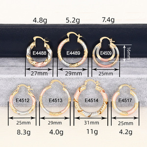 Orecchini Multicolore Effetto Metallo per Donne, Eleganti Gioielli per Orecchie in Stile Mediorientale alla Moda - Product Image 6