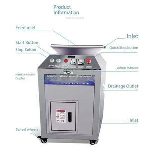 Système de traitement des déchets alimentaires commerciaux, broyeur de déchets de cuisine avec séparateur huile-eau - Product Image 4