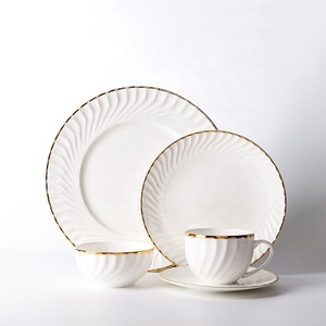 European-style Phnom Penh Bone China Dinner Plate Flat Steak Plate Cutlery <b>for</b> Home Restaurant Plate - Product Image 6