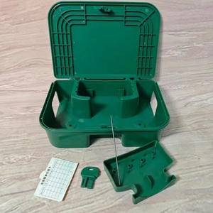 Plastic House <b>Mouse</b> Poison Bait Box <b>Mouse</b> Trap Bait Box Rodent Bait Station - Product Image 1