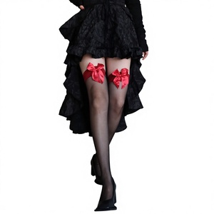 Nouvelle Recommandation : <span class=keywords><strong>Bas</strong></span> Noirs à Nœud Papillon pour Femme, Style Sexy, Au-dessus du Genou, Style Japonais, Séduisants, <span class=keywords><strong>en</strong></span> Nylon avec Bordure <span class=keywords><strong>en</strong></span> Dentelle JK - Product Image 1
