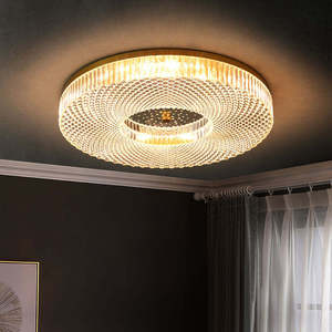 Plafonnier design moderne pour salon Plafonniers circulaires en acrylique Led pour chambre à coucher - Product Image 1