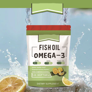 Ultra-Pure Omega-3 Fish Oil Softgels Triple Molecularly Distilled EPA &amp; <strong>DHA</strong> Concentrate for Adult Heart &amp; <strong>Brain</strong> <strong>Health</strong> - Product Image 6
