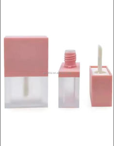 8g quadratischer Lippen balsam Holder Injection PP Kosmetischer Lippen pomaden behälter Rosa Flaschen verpackung Schnitt Lippenstift Kunststoff Tube Eyeliner - Product Image 6