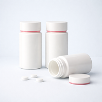 Vente directe d'usine, flacons en plastique PE blancs de 100 ml, légers, scellés, durables, impression personnalisée, pour usage pharmaceutique