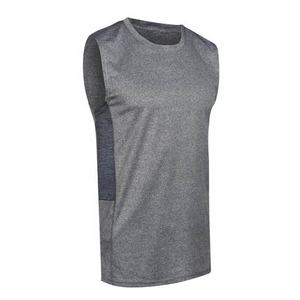 PIHA SPORTS Camiseta Deportiva de Algodón para Hombre, Sin Mangas, Cuello Redondo, Chaleco de Viaje, Camiseta de Gimnasio, Top Deportivo para Fisicoculturismo, Fitness, Running, con Logotipo Personalizado - Product Image 1