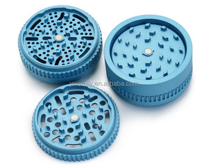 Nouveau moulin à épices et tabac à revêtement peint, à dents spéciales amovibles, avec racloir et brosse, couleurs macaron - Product Image 4