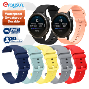 Eraysun Silicone dây đeo cao su mềm không thấm nước thời trang đồng hồ thông minh cho <span class=keywords><strong>Garmin</strong></span> Vivoactive 6 ban nhạc đồng hồ - Product Image 1
