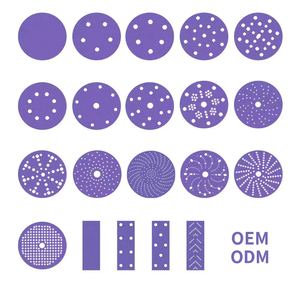 ورق صنفرة أرجواني 3M مقاس 6 بوصات (150 مم) للزوايا، لاصق ذاتي، للسيارات والسيراميك واللاتكس، صلابة متوسطة، حبيبات P80-P600، سمك 1 مم - Product Image 3