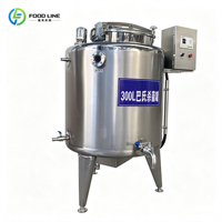 Pasteurisateur de lait mini 100L avec réservoir de stockage chauffé, équipement commercial de pasteurisation pour ferme laitière et laitier, idéal pour la fabrication de yaourt