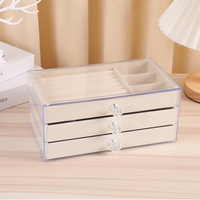 Boîte à bijoux de bonne qualité, boîte de rangement pour charmes, boîte de rangement pour bijoux en velours de luxe