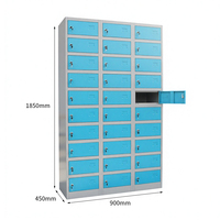 Armoires de rangement en métal multi-portes Armoires en métal pour salle de sport/maison/bureau industriel