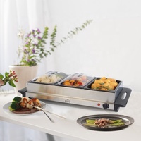 Plateau de buffet domestique Serveur de buffet en acier inoxydable
