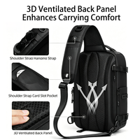 Sac bandoulière multifonctionnel unisexe avec sangle réglable, système MOLLE, port USB pour appareil photo, cyclisme, usage quotidien