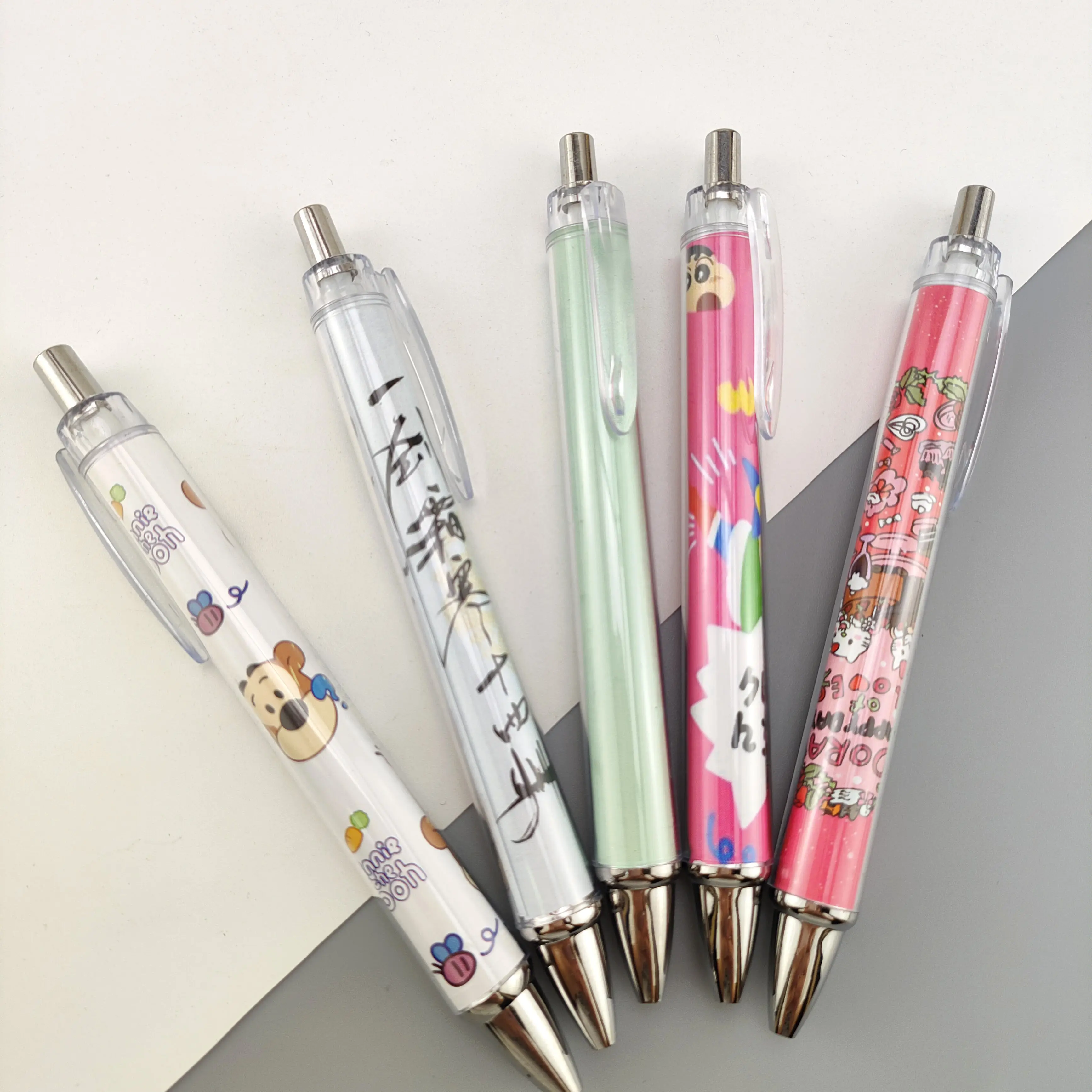 New roll paper pen custom flower paper ballpoint pen company promotional advertising pen