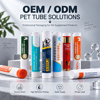 Tube de complément alimentaire pour animaux de compagnie avec bouchon détachable, emballage rechargeable facile à presser pour les soins quotidiens