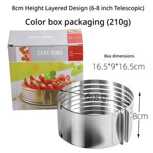 Jolies moules à anneaux en acier inoxydable pour la cuisson <span class=keywords><strong>de</strong></span> gâteaux mousse, desserts, fournitures <span class=keywords><strong>de</strong></span> cuisine et <span class=keywords><strong>de</strong></span> boulangerie - Product Image 4