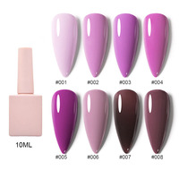 Y-SHINIE Ensemble de vernis gel UV 120 couleurs sans CPNP Faible MOQ avec flacons OEM de 15 ml Marque privée