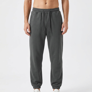Custom <b>Elastic</b> <b>Waist</b> Casual Heavyweight High-Waisted Oversized Pleated Front Knitted Eco-Friendly Windproof <b>Men</b> <b>Trousers</b> - Product Image 3