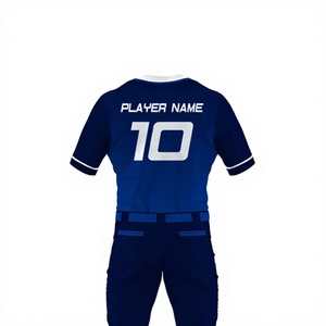 Uniforme de Béisbol Personalizado para Hombre, Pantalones de Jersey Azul Marino, Nombre del Equipo Bordado en el Frente, Transpirable, de Secado Rápido, para Todas las Temporadas - Product Image 5