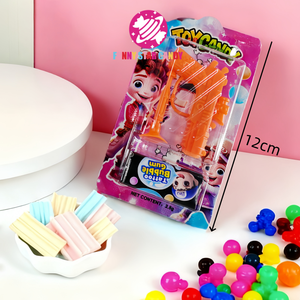 Nuova Pistola Giocattolo a Forma di Proiettile con Caramelle Gommose ODM Pistola in Plastica per Bambini con Adesivi per Tatuaggi Caramelle Gommose da Masticare - Product Image 4