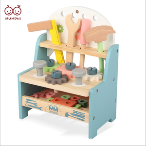 2022 newest wooden role play interest development game mini tool table toy wooden toolbox toy
