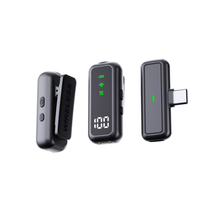 T68 Không Dây Microphone 2.4G Một Kéo Hai Ve Áo Loại Microphone Cho Điện Thoại Di Động Nói Chung Sống Streaming Bắn Ngắn Video - Product Image 2