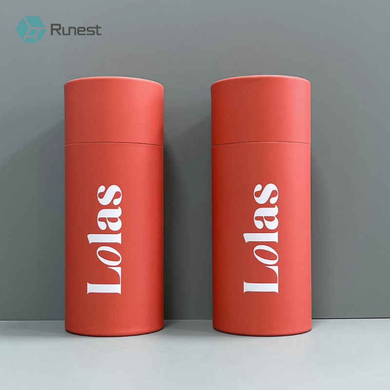 Custom Cardboard Tube Packaging For T-shirts Coffee & Tea Biodegradable Craft Paper Custom Color UV Coating Accept CN/HEB Offset