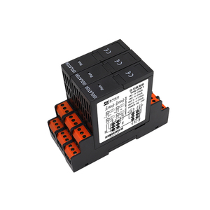 Termopar de riel DIN programable de 35mm a convertidor de 4-20mA Precisión 0.2% Admite tipos <span class=keywords><strong>K</strong></span>/J/E/<span class=keywords><strong>S</strong></span>/<span class=keywords><strong>B</strong></span>-20 ~ + 55 Temp de funcionamiento - Product Image 1