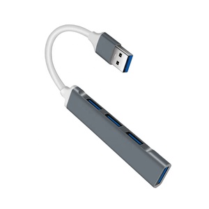 HUB USB 3.0 de 4 Puertos, Adaptador de Aleación de Aluminio, Compatible con USB 3.0/2.0, Divisor Múltiple OTG <span class=keywords><strong>para</strong></span> <span class=keywords><strong>Accesorios</strong></span> de Portátiles y Tabletas - Product Image 2
