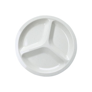 Gowa Food Grade Melamine Divided Plate Rectangle Canteen Use Drop Resistant Easy Wash - Product Image 2