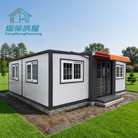 Maisons modulaires extensibles personnalisées de 20 pieds et 40 pieds, maison-conteneur, villa préfabriquée en acier pliable, fabriquée en Chine, panneau sandwich
