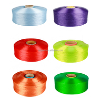 Hilo de Polipropileno 100% Resistente a la Abrasión Directo de Fábrica, Hilo de PP 300D-2100D en Varios Colores para Cuerdas y Cordones