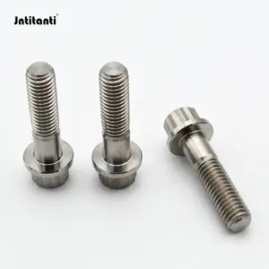 Jntitanti Gr.5 Titanium 12 Titik Baut M8 * 32Mm untuk 2/3 Buah Roda Tempa untuk Roda BBS RS RM LM