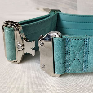 KingFiner Collar de Cuero Reflectante para Perro, Collar Personalizado de Neopreno Impermeable, Acolchado, Táctico de Lujo - Product Image 3