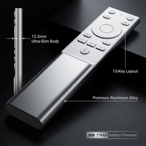 Télécommande personnalisée JCXK en alliage d'aluminium à 15 touches avec code fixe, portée de 20 m pour maison intelligente, <span class=keywords><strong>IPTV</strong></span>, barre de son - OEM/ODM disponible - Product Image 5