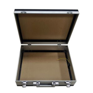 Boîte à outils brevetée en alliage d'aluminium avec bouchons Boîte à instruments Boîte à outils de stockage de matériel <span class=keywords><strong>Valise</strong></span> avec éponge - Product Image 6